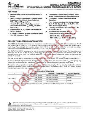 74AVCA164245VRE4 datasheet  